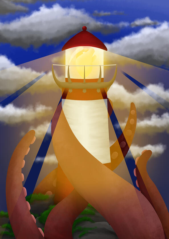 Technically, you’re Supposed to Avoid Lighthouses - Digital Painting